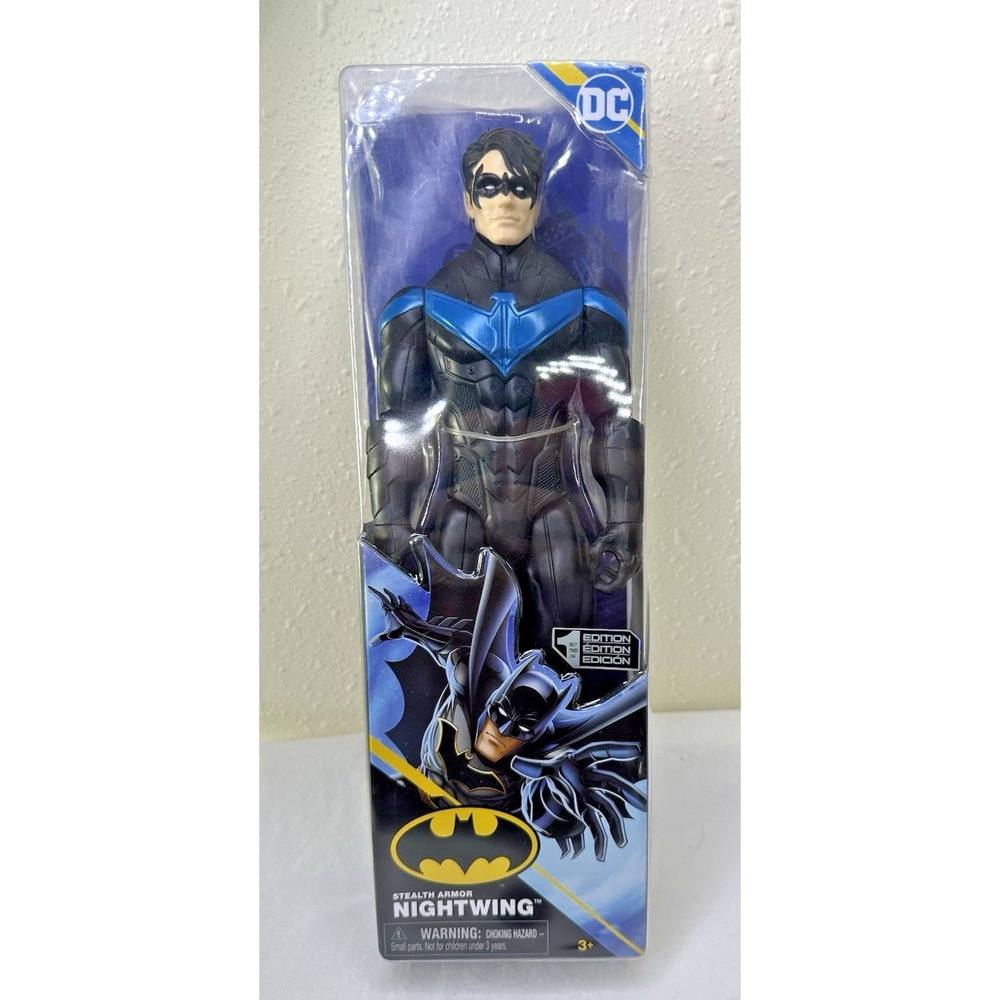 Nightwing Stealth Armor Action Figure Spin Master 1st Edition Batman DC Comics